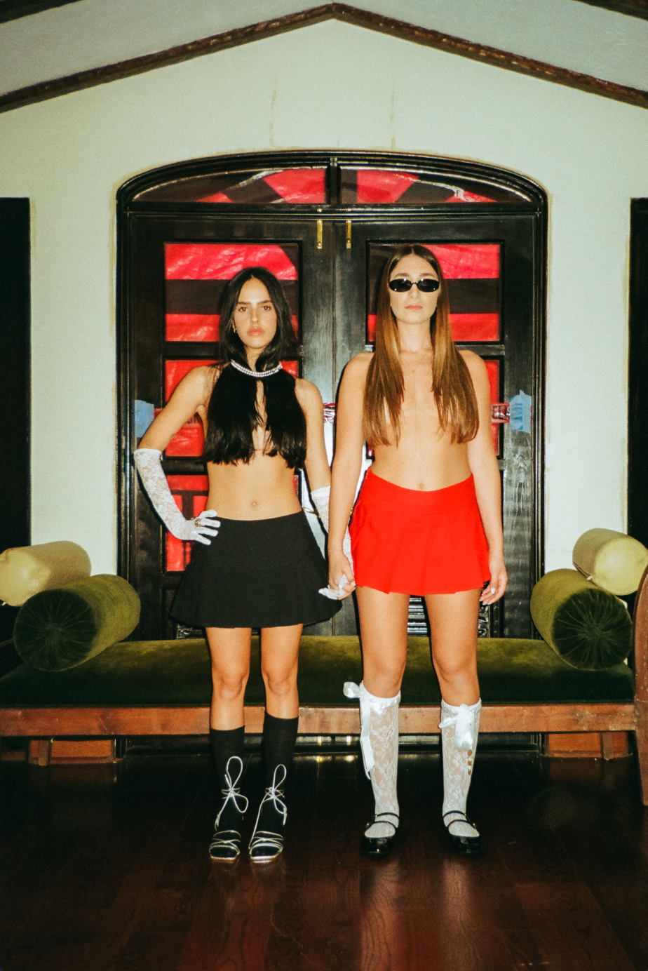 Black Pleated School Girl Skirt