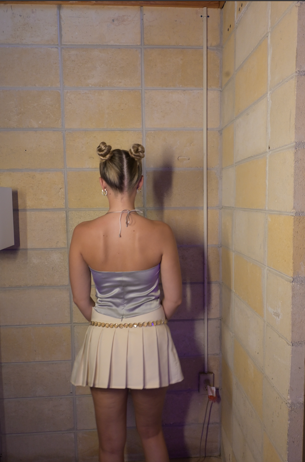 The Beaded Pleated Skirt